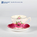 Royal Aberlt chinoiserie taza de café y platillo